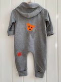 Baby Dog All-in-One - Grey Melange
