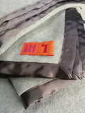 Newborn Set - Elephant Sleepsuit & Fleece Blanket - Grey