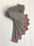 Stripy leggings in Navy and Cream for kids and babies - soft cotton jersey - isabee.co.uk