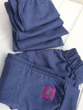 Leggings - Denim Blue with cuffs