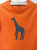 Giraffe T-shirt - Orange