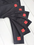 Stripy leggings in Fine Stripe Grey for kids and babies - soft cotton jersey - isabee.co.uk