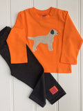 Baby Labrador – Long Sleeved T-shirt - Orange