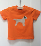 Isabee Baby Labrador t-shirt (Orange) - 100% organic cotton