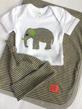 Newborn Set - Cotton Blanket, Hat & Babygrow