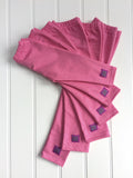 Stripy leggings in Fine Stripe Pink for kids and babies - soft cotton jersey - isabee.co.uk