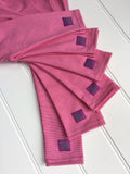 Stripy leggings in Fine Stripe Pink for kids and babies - soft cotton jersey - isabee.co.uk