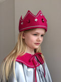 Queen Crown for kids - fuschia pink - handmade by Isabee.co.uk