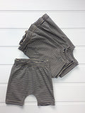 Shorts - Navy and Cream Stripes