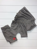 Shorts - Navy and Cream Stripes
