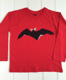 Bat - Kids Long Sleeved T-shirt - Red