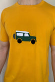 jeep Applique T-shirt - unisex - Mustard Yellow