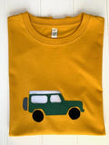 jeep Applique T-shirt - unisex - Mustard Yellow