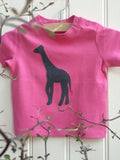 Baby Giraffe T-shirt - Pink