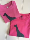 Baby Giraffe T-shirt - Pink