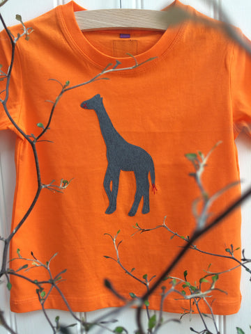 Giraffe T-shirt - Orange