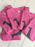 Isabee Baby Giraffe t-shirt - pink - 100% Fairtrade cotton