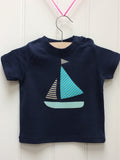 Baby Sailing Boat T-shirt - Blue