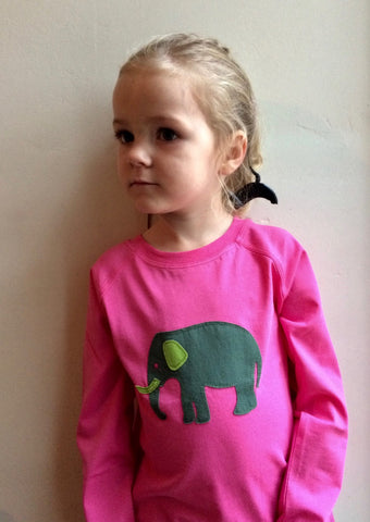 Elephant Long Sleeved T-shirt - Pink