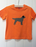 Isabee Labrador t-shirt (Orange) - 100% organic cotton
