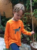 Labrador – Long Sleeved T-shirt - Orange
