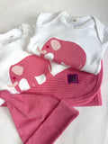 Newborn Set - Cotton Blanket, Hat, Babygrow & Sleepsuit with Mitts
