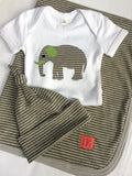 Newborn Elephant Babygrow