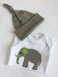 Newborn Set - Cotton Blanket, Hat & Babygrow