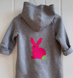 Baby Rabbit All-in-One - grey melange