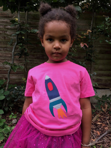 Rocket T-shirt - Pink