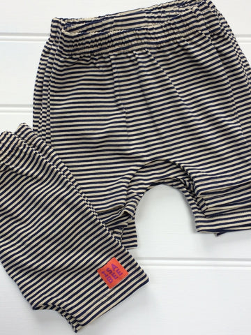 Shorts - Navy and Cream Stripes