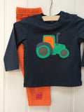 Baby Tractor - Long Sleeved T-shirt - Blue