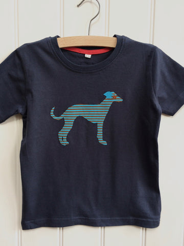 Whippet T-shirt - Washed Navy