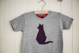 Cat T-shirt - Grey