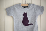 Baby Cat T-shirt - Grey