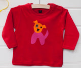 Baby Dog - Long Sleeved T-shirt - Red