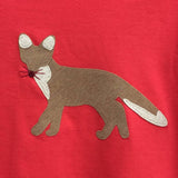 Fox - Long Sleeved T-shirt - Red