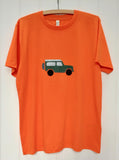 jeep Applique T-shirt - unisex/mens fit - Orange