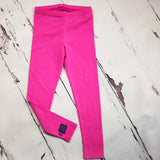 Pink leggings for kids - organic cotton/elastine - isabee.co.uk